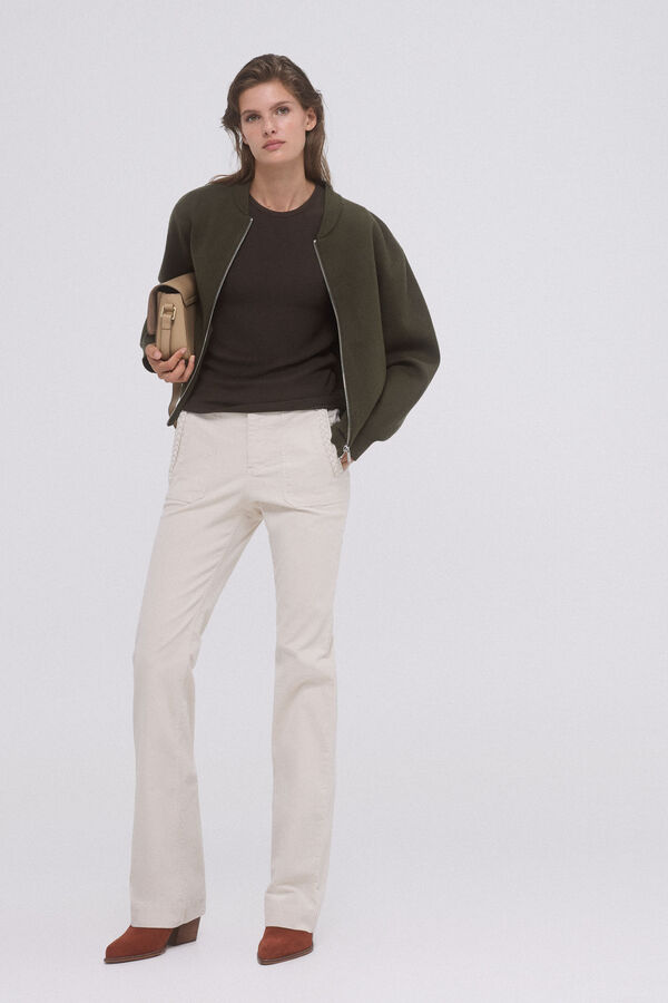 Pedro del Hierro Jaqueta estilo bomber Verde