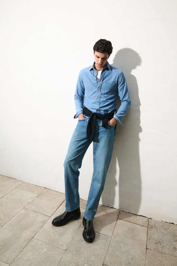 Pantalón vaquero premium flex ligero regular fit