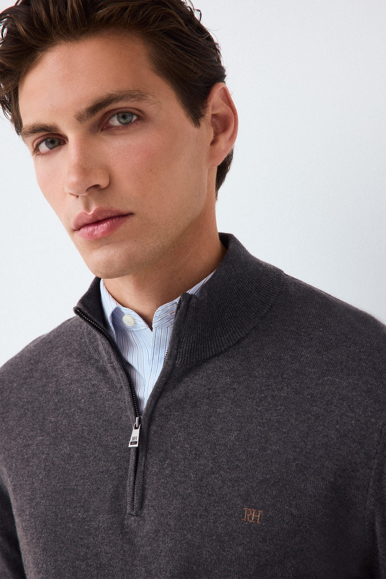 Pedro del Hierro Premium cotton silk cashmere knit jumper