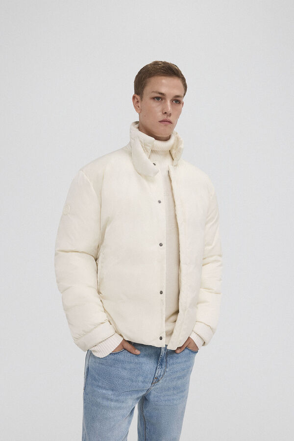 Pedro del Hierro Puffer jacket Ecru