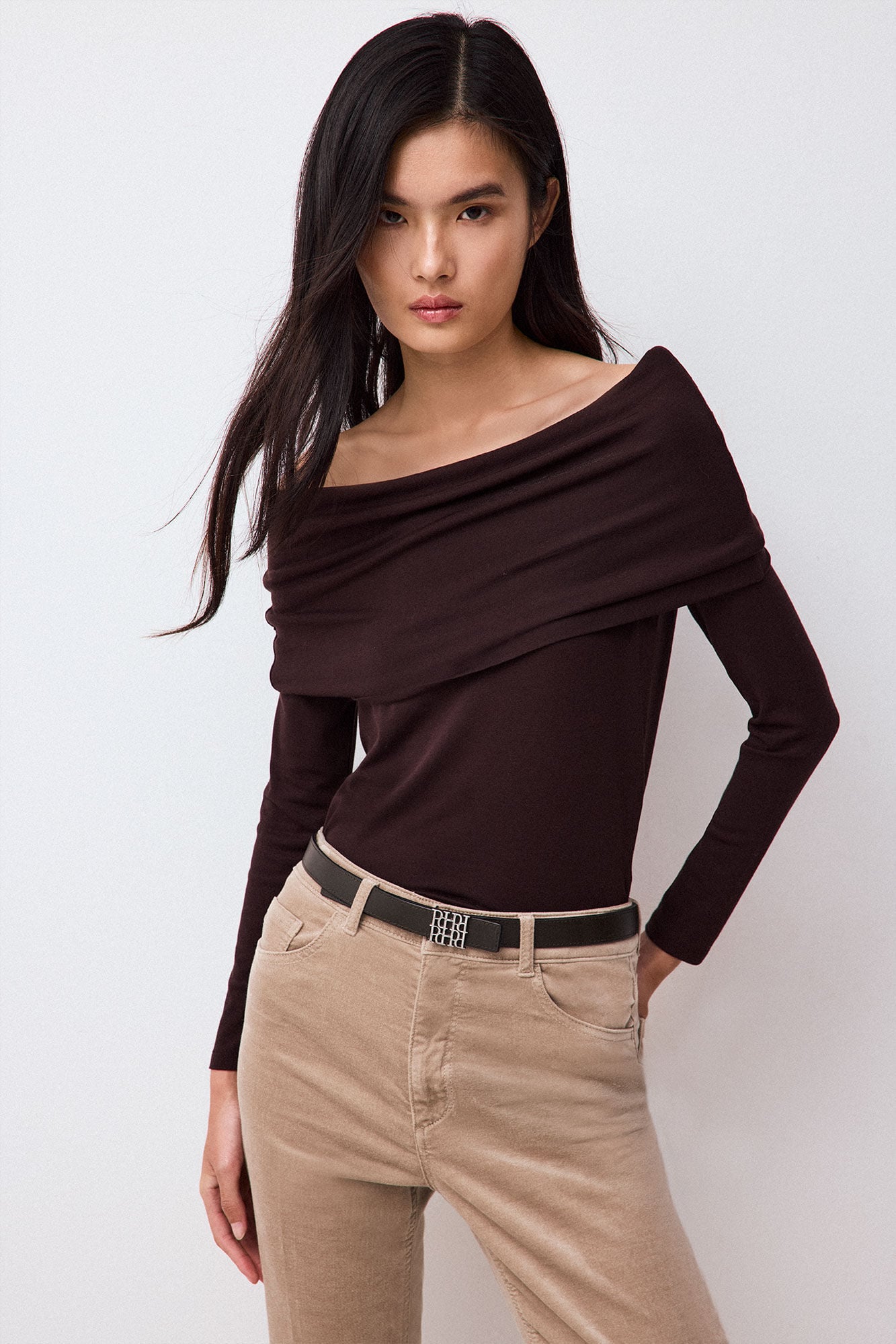 Pedro del Hierro Bardot neckline T-shirt