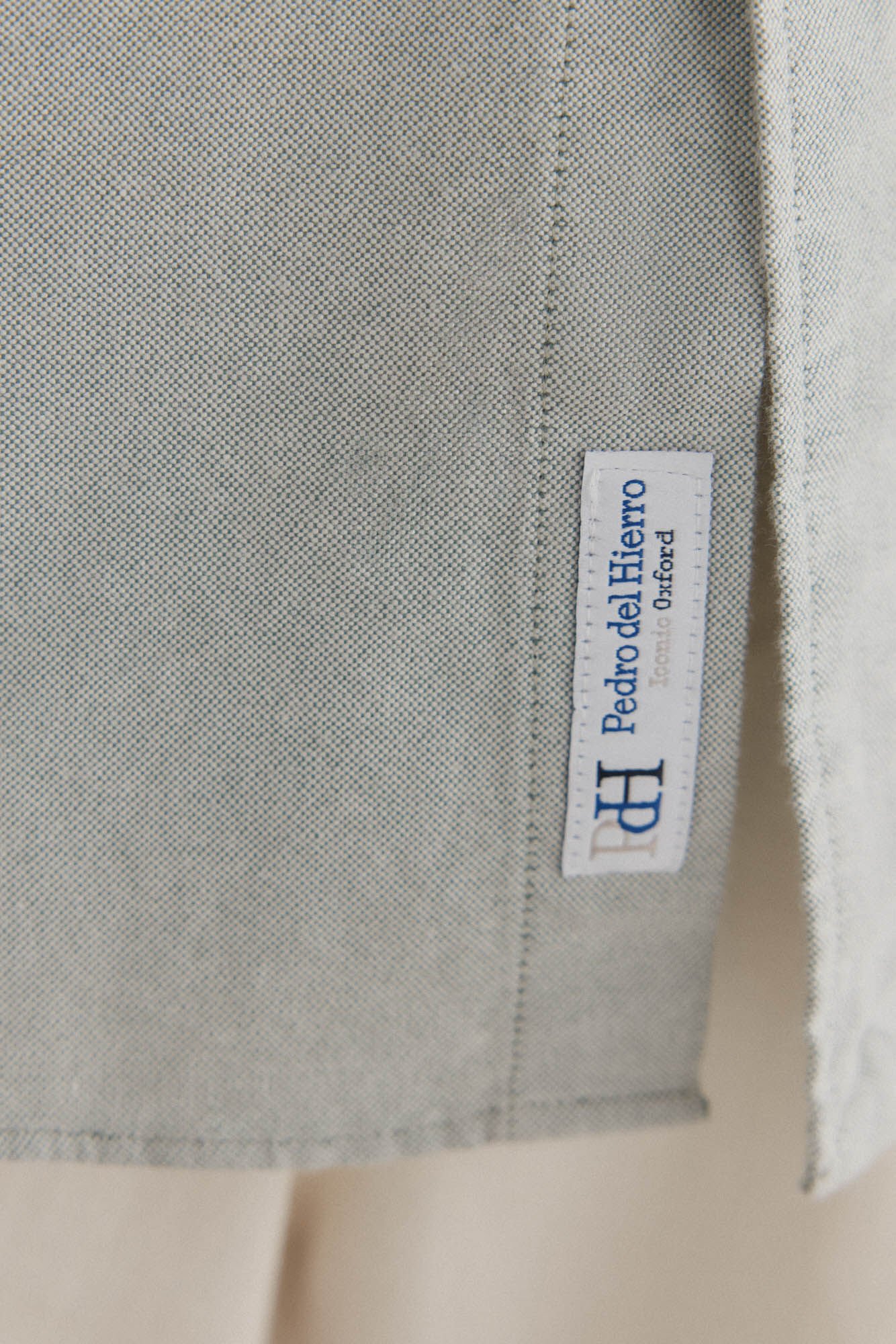 Pedro del Hierro Camisa oxford liso e ic&ocirc;nica