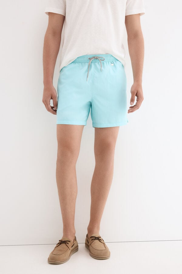 Pedro del Hierro Plain basic swimwear Green