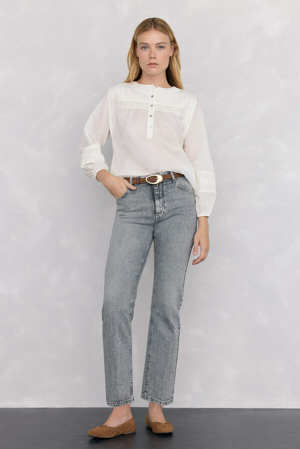 Pedro del Hierro Basic straight jeans Grey