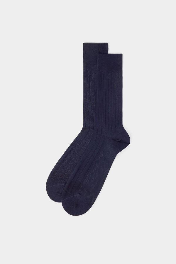Pedro del Hierro Plain dress sock Blue