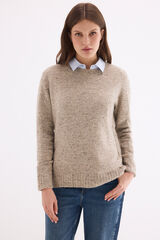 Pedro del Hierro Round neck jumper Ecru