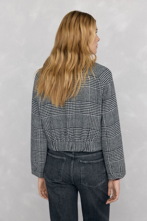 Pedro del Hierro Plaid bomber Grey