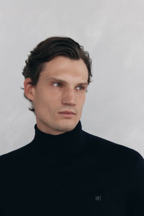 Pedro del Hierro Polo neck jumper Black