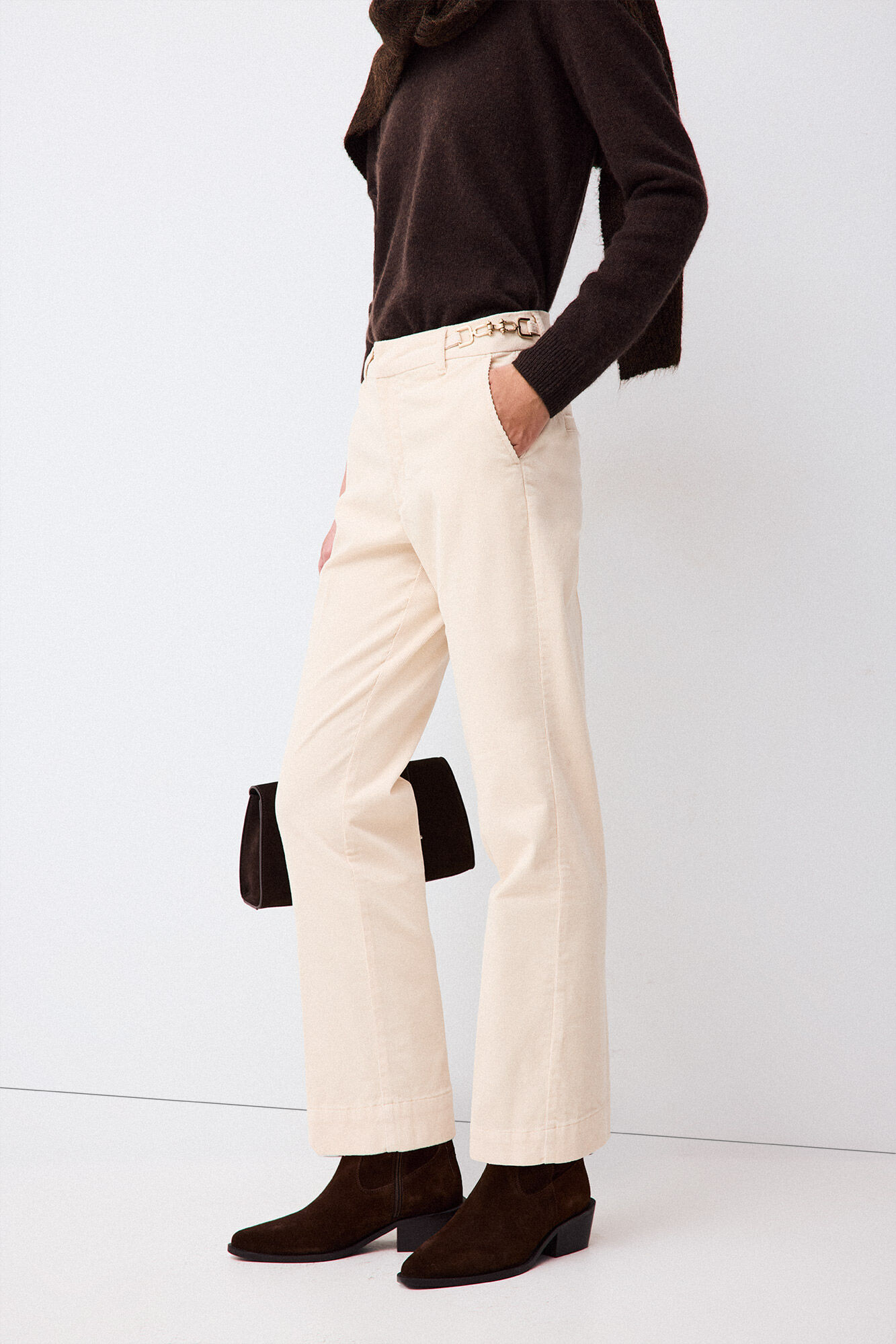Pedro del Hierro Corduroy classic straight trousers