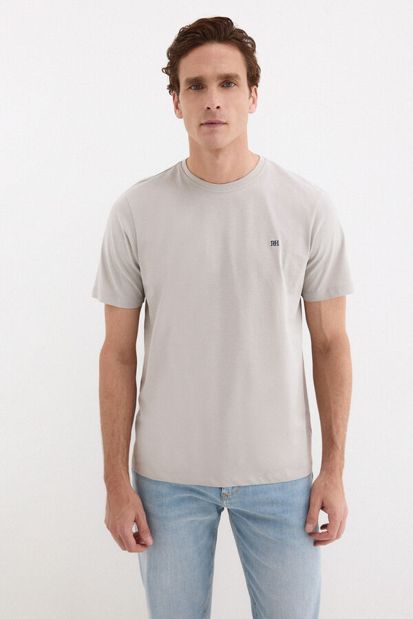 Pedro del Hierro Basic T-shirt Grey