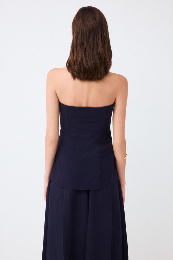 TFP by Tamara Falc&oacute; Strapless top Blue