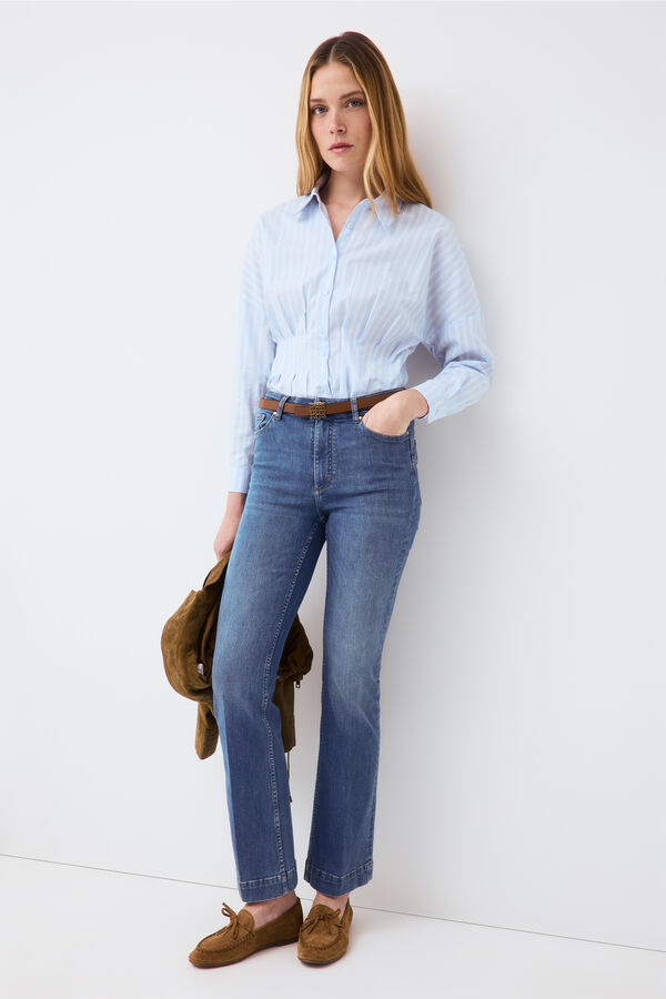 Pedro del Hierro Jeans push up stove pipe b&aacute;sicos Azul