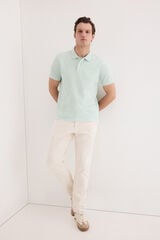 Pedro del Hierro Basic piqu&eacute; polo shirt Green
