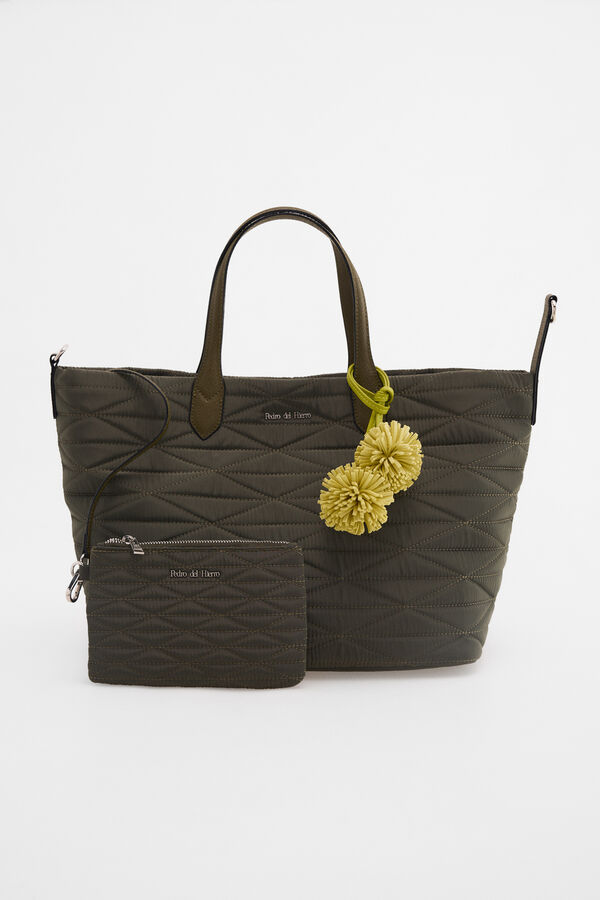 Pedro del Hierro Mala tote bag acolchoada Verde