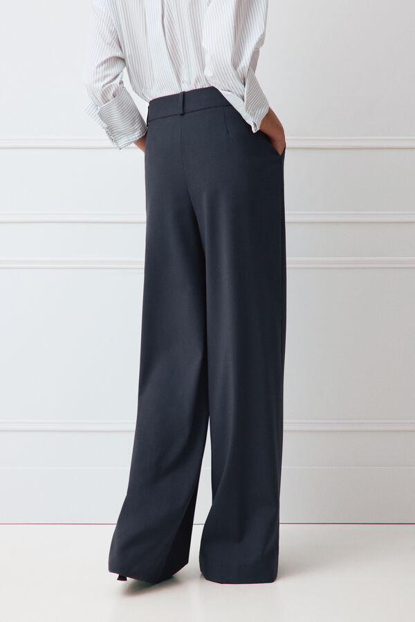 TFP by Tamara Falc&oacute; Navy suit trousers Blue