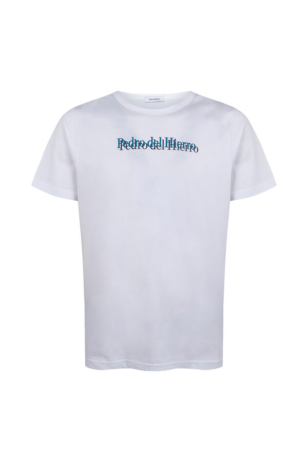 Pedro del Hierro T-shirt com logo Branco
