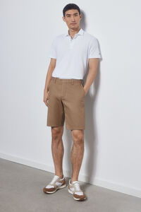 Pedro del Hierro Premium Flex chino-style Bermuda shorts  Beige