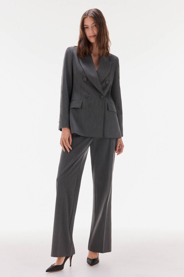 TFP by Tamara Falcó Double-breasted blazer Grey