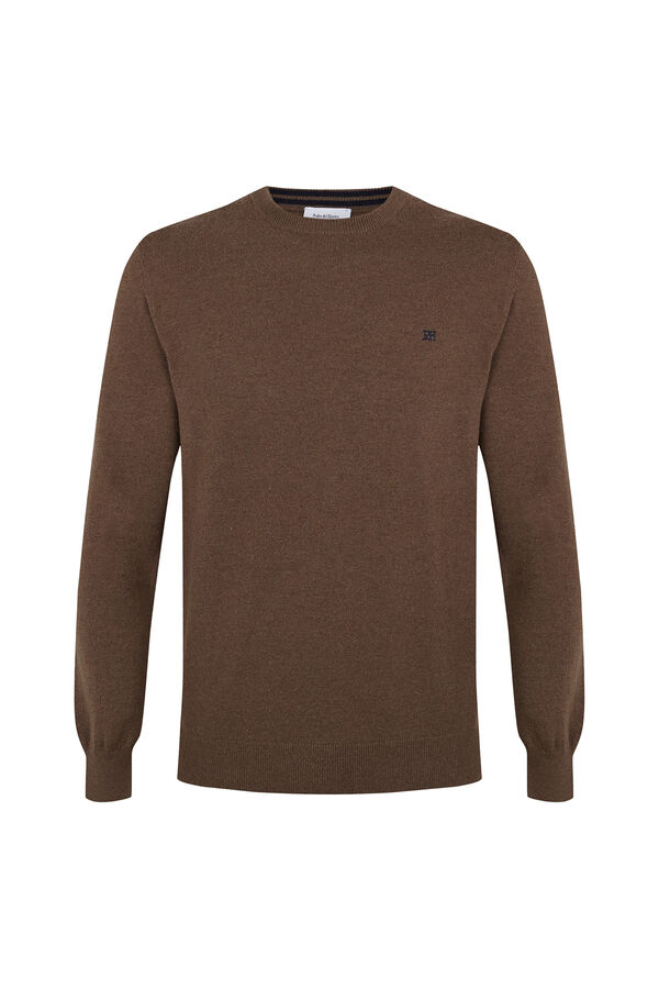Pedro del Hierro Cashmere merino wool premium jumper Brown