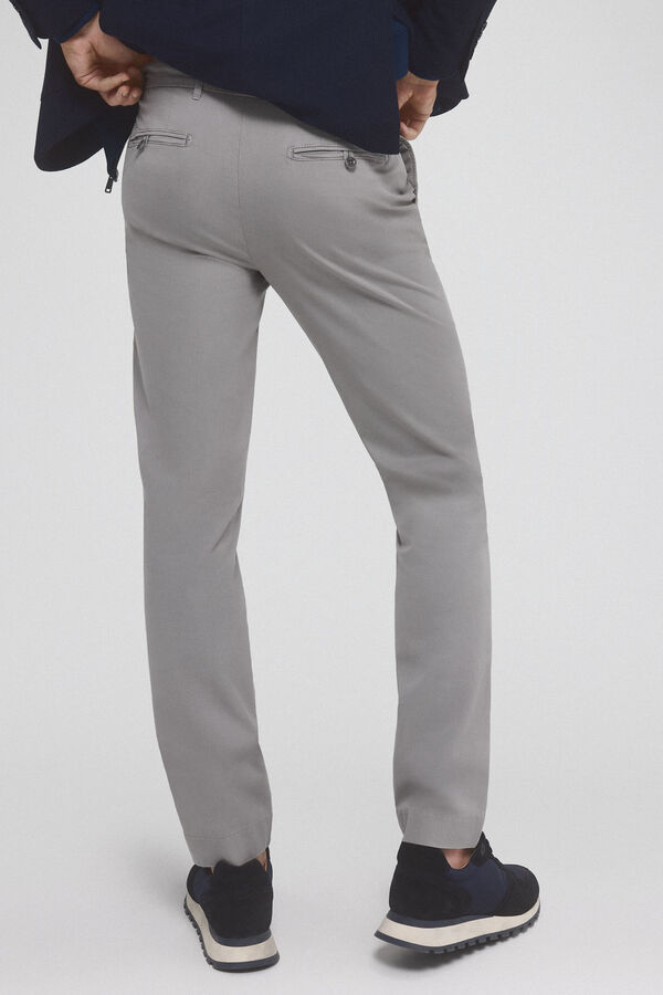 Pedro del Hierro Calças chino premium flex corte regular Cizento