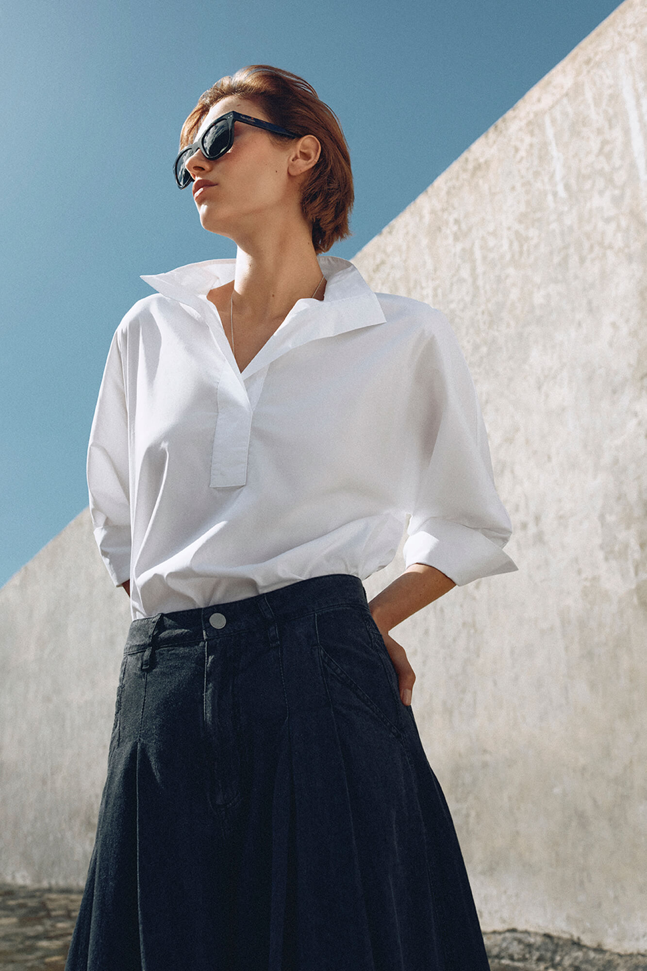 Pedro del Hierro Plain loose shirt