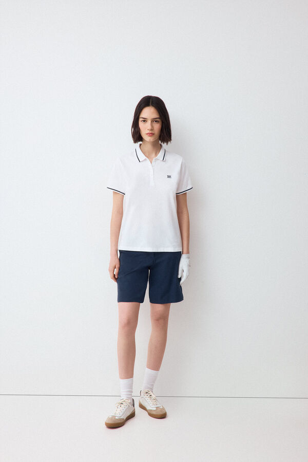 Pedro del Hierro Short-sleeved polo shirt White