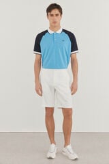 Pedro del Hierro Bermudas de golfe lisas Ecru