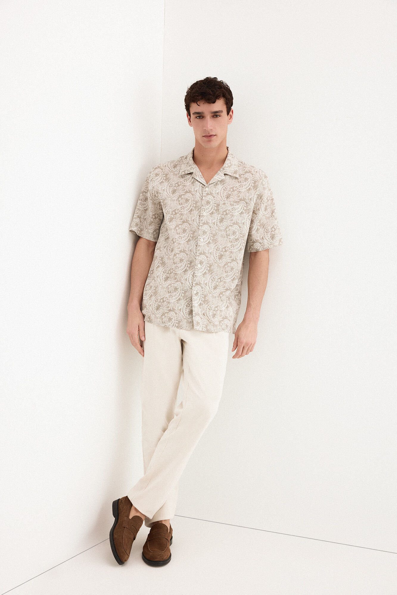 Pedro del Hierro Printed short sleeve shirt