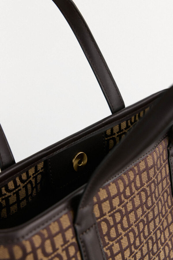 Pedro del Hierro Mala tote em jacquard Marrom