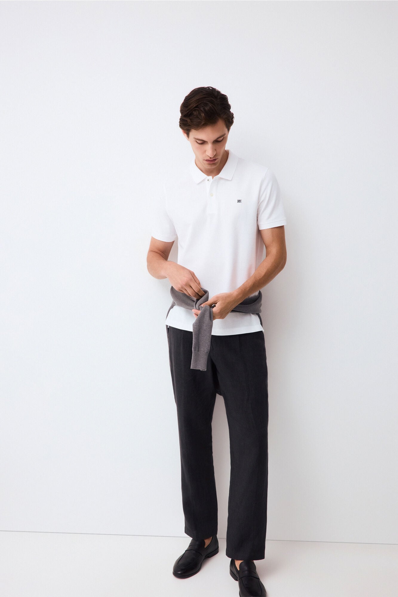 Pedro del Hierro Piqu&eacute; slim fit polo shirt