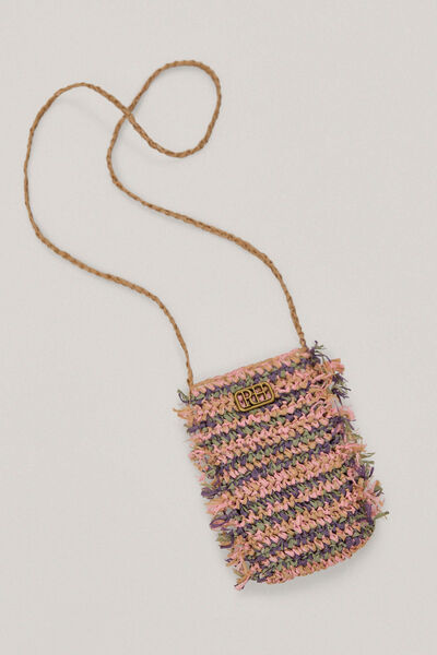 Pedro del Hierro Multicolour raffia phone bag Several