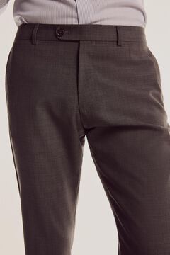 Pedro del Hierro Textured trousers Grey