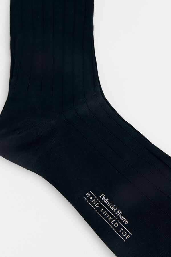 Pedro del Hierro Plain dress socks Black