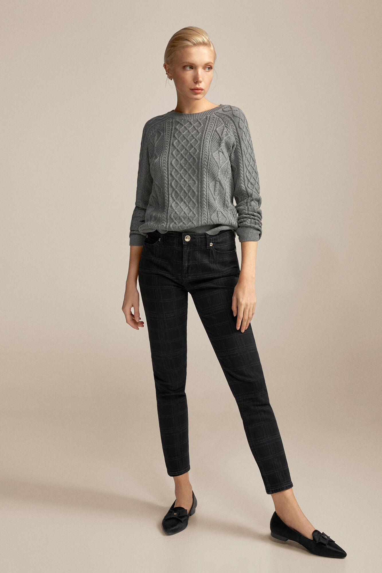 Chequered Jeans Jeans Cortefiel Man Woman