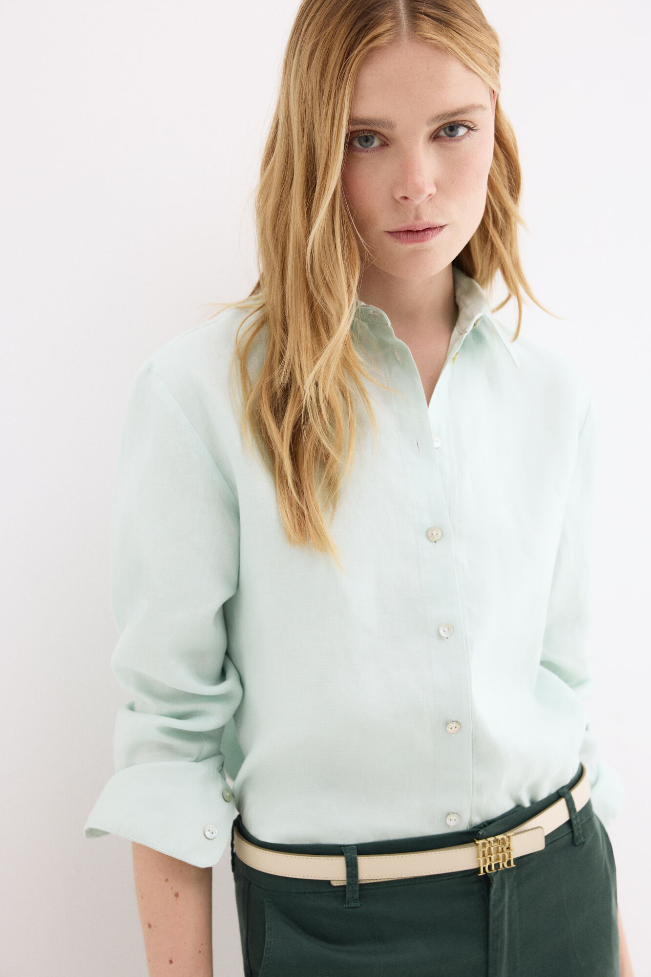 Pedro del Hierro Camisa manga comprida em linho