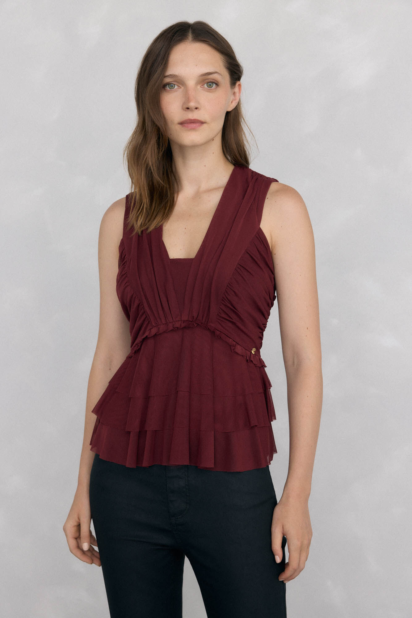 Pedro del Hierro tulle straps top