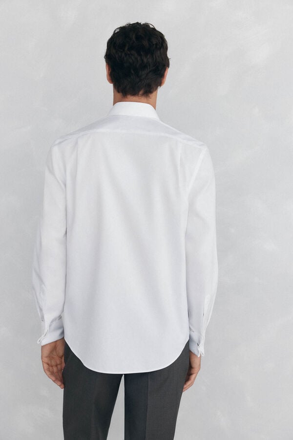 Pedro del Hierro Shirt with cufflinks, non-iron and stain-resistant White