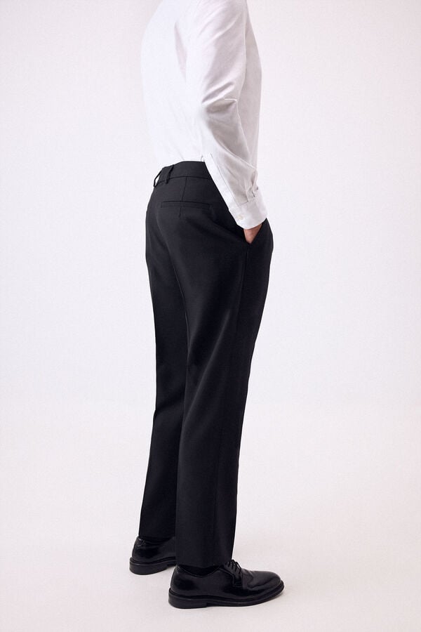 Pedro del Hierro Pleated trousers going out Black