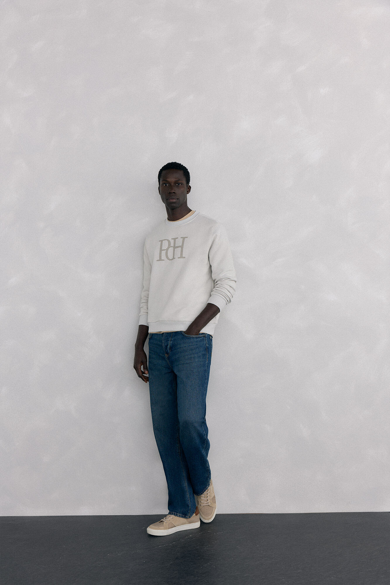 Pedro del Hierro Sweatshirt logo crew neck