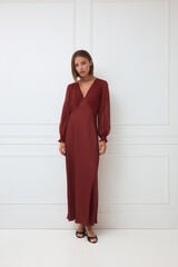 TFP by Tamara Falc&oacute; Combined midi long dress Brown