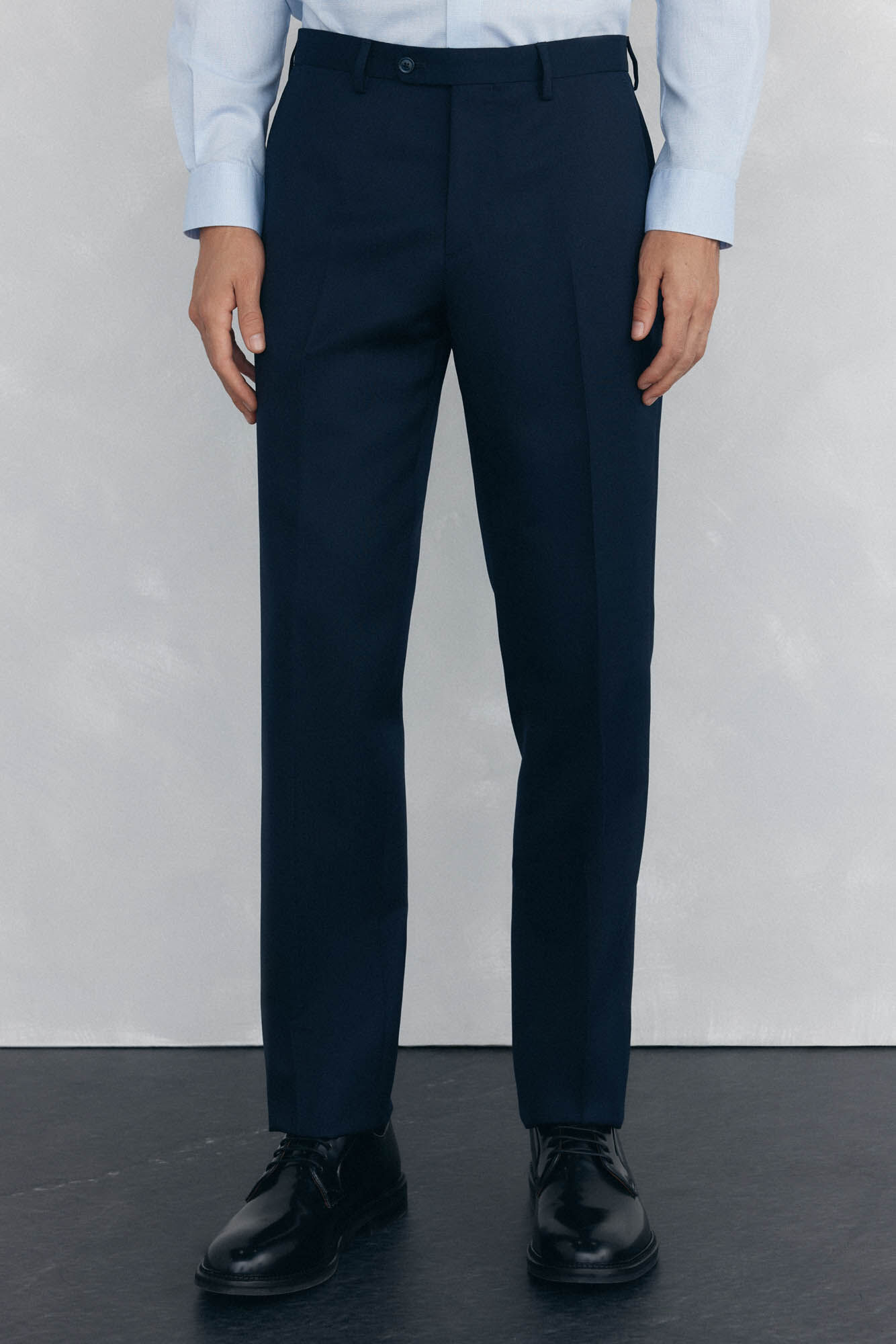 Pedro del Hierro Blue back tailored fit structured trousers
