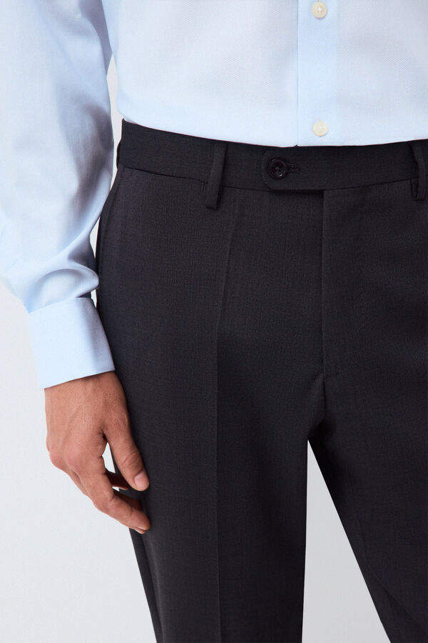 Pedro del Hierro Cal&ccedil;a de fato coordenada tailored b&aacute;sica Cizento