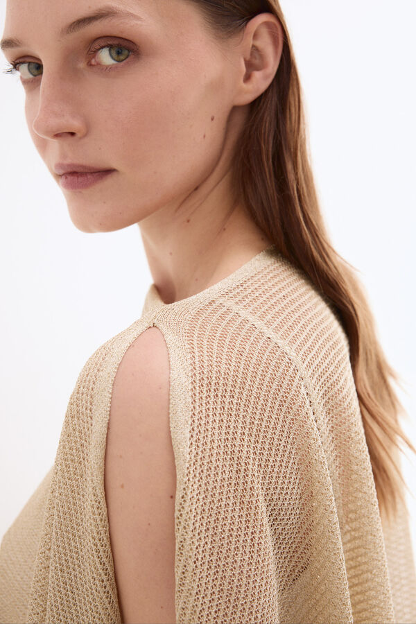 Pedro del Hierro Capa lentejuelas Crudo