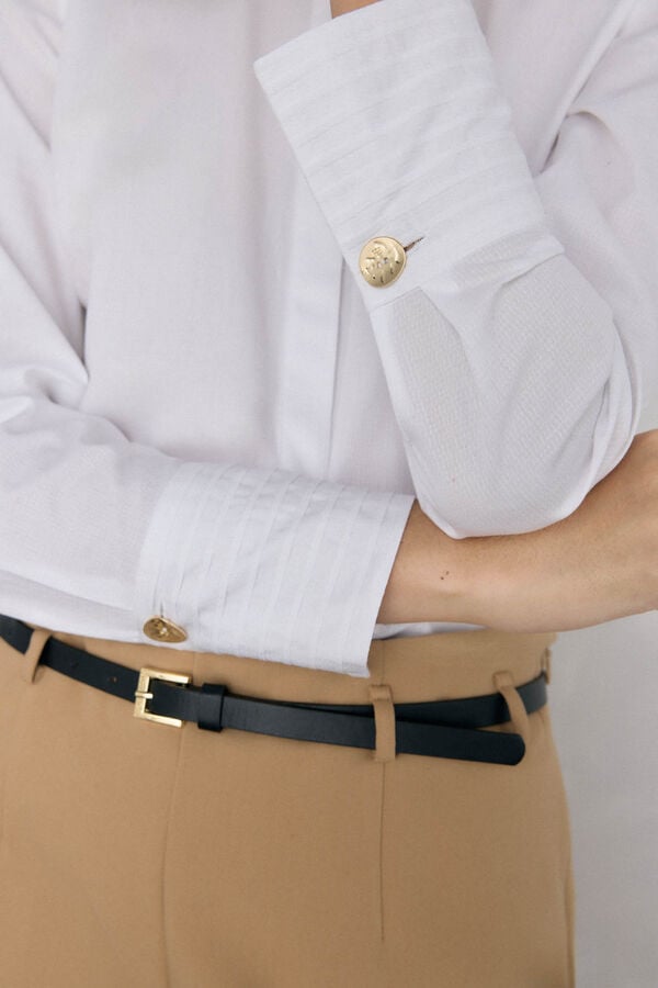 Pedro del Hierro Camisa estrutura Branco