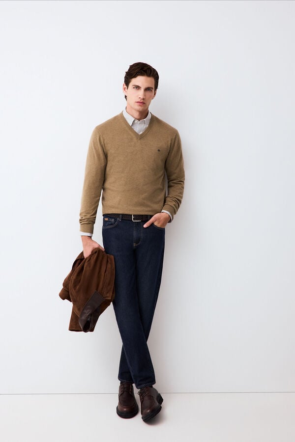 Pedro del Hierro Cashmere merino wool premium jumper Green