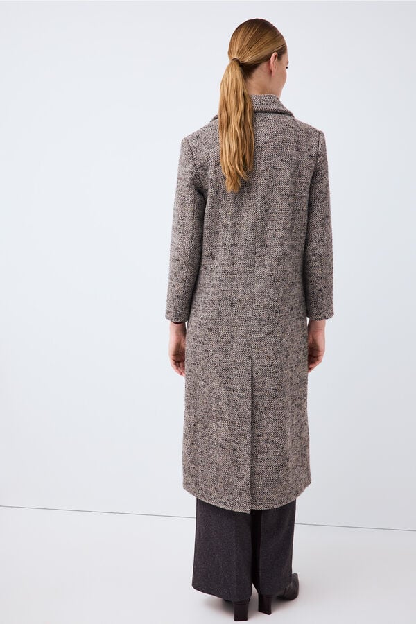 Pedro del Hierro Long coat Grey