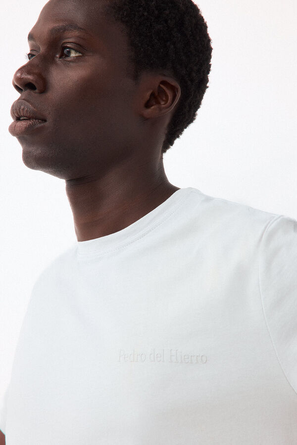 Pedro del Hierro Small logo T-shirt Grey