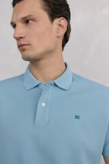 Pedro del Hierro Basic piqué polo shirt Blue