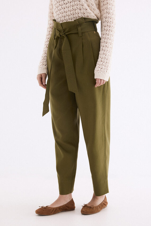 Pantalón carrot verde