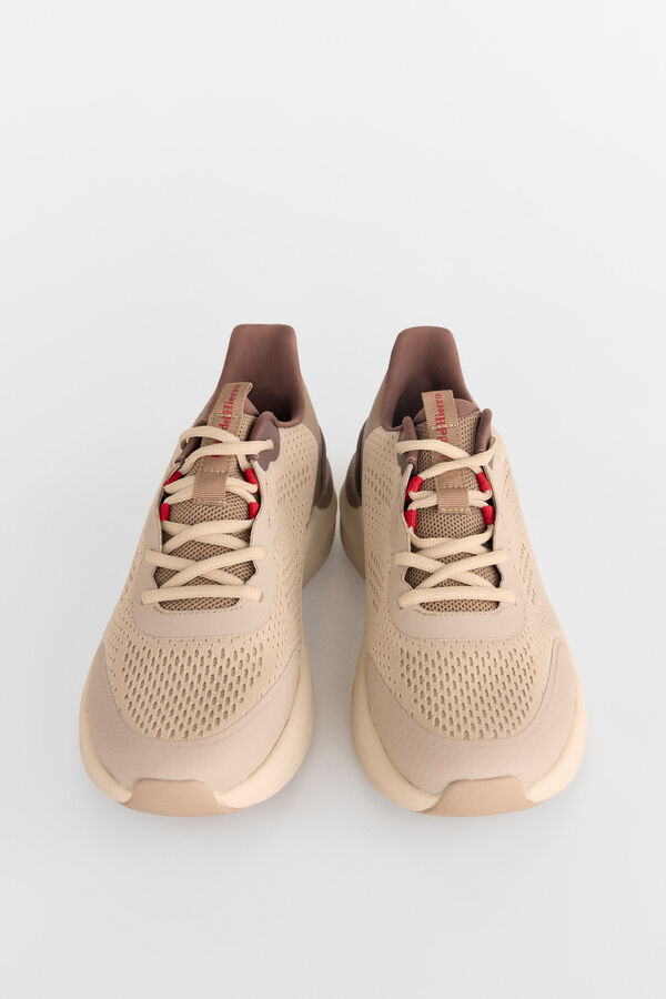 Pedro del Hierro Textile shoe with laces Brown